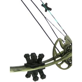 Bowjax Revelation Limb Dampeners Black 11-16 In. 4 Pk.