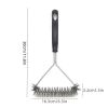 Grill Cleaning Brush; Long-handled Y-shaped Curling Brush; Suitable For Outdoor BBQ