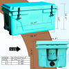 Hot Selling Blue color 65QT Outdoor cooler fish ice chest Box 2022 Popular Camping Cooler Box