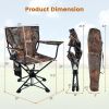 360° Swivel Portable Foldable Hunting Chair with Storage Pockets